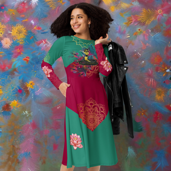 Kali Hindu Midi Dress